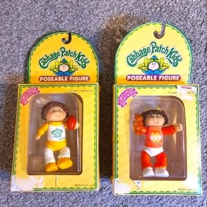 Cabbage Patch Poseable Figures Lot of 2 Vintage NIB 1984